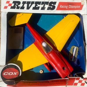 Cox Control Line Plane Rivets Racing Champion
